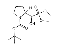 dimethyl (S,R)-2-N-Boc-pyrolidine(hydroxy)methyl-phosphonate结构式