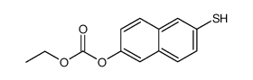 6-[(ethoxycarbonyl)oxy]-2-mercaptonaphthalene结构式