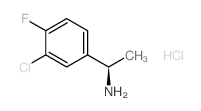 (R)-1-(3-氯-4-氟苯基)乙胺盐酸盐结构式