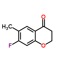 7-Fluoro-6-methyl-2,3-dihydro-4H-chromen-4-one Structure