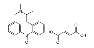 1-[2-(benzenesulfinyl)phenyl]-N,N-dimethylpropan-2-amine,(E)-but-2-enedioic acid结构式