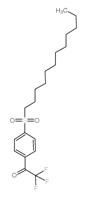 1-(十二烷基磺酰基)-4-三氟苯乙酮结构式