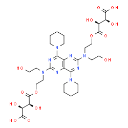 双嘧达莫二酒石酸二酯二铵盐结构式