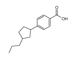 4-(3-Propyl-cyclopentyl)-benzoic acid Structure