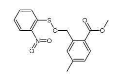 (2-carbomethoxy-5-methylphenyl)methyl 2-nitrobenzenesulfenate Structure