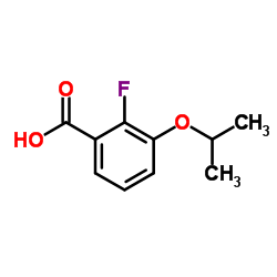 2-氟-3-异丙氧基苯甲酸结构式