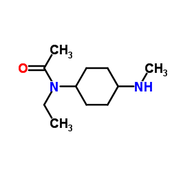 N-Ethyl-N-[4-(methylamino)cyclohexyl]acetamide结构式