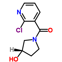 (2-Chloro-pyridin-3-yl)-((S)-3-hydroxy-pyrrolidin-1-yl)-Methanone结构式