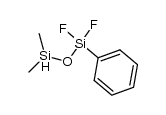 1,1-dimethyl-3-phenyl-3,3-difluorodisiloxane结构式
