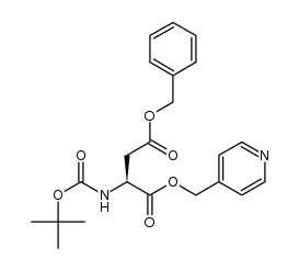 α-picolyl N-Boc-L-aspartate(OBn) Structure