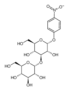 (2R,3R,4S,5S,6R)-2-[(2R,3R,4S,5R,6R)-3,5-dihydroxy-2-(hydroxymethyl)-6-(4-nitrophenoxy)oxan-4-yl]oxy-6-(hydroxymethyl)oxane-3,4,5-triol Structure