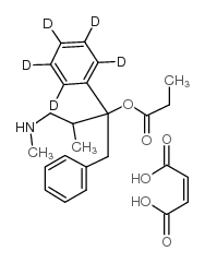 (±)-Norpropoxyphene-d5 maleate solution结构式
