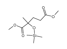 2-methyl-2-(trimethylsilyl-oxy)-glutaric acid dimethyl ester Structure