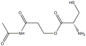 N-Acetyl-S-(2-hydroxy-3-propionamide)-L-cysteine Structure