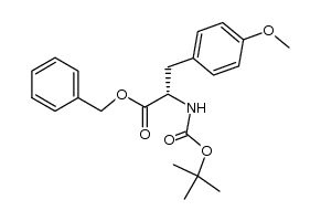 N-t-butoxycarbonyl-O-methyl-L-tyrosine benzyl ester Structure