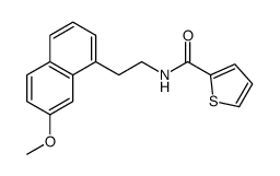 N-[2-(7-methoxynaphthalen-1-yl)ethyl]thiophene-2-carboxamide结构式