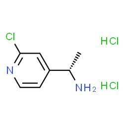 (S)-1-(2-氯吡啶-4-基)乙胺二盐酸盐结构式