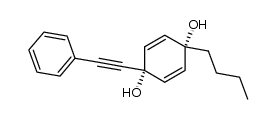 (1s,4s)-1-butyl-4-(phenylethynyl)cyclohexa-2,5-diene-1,4-diol结构式