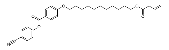 4-cyanophenyl 4-<11-(but-3-enoyloxy)undecyloxy>benzoate Structure