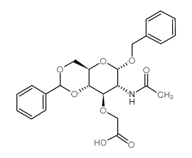 苄基N-乙酰基-4,6-O-亚苄基去甲基尿酸结构式