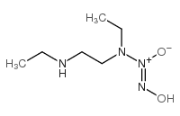 1-羟基-2-氧代-3-(N-乙基-3-氨乙基)-3-乙基-1-三氮烯结构式