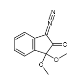 1-diazo-3,3-dimethoxyindan-2-one结构式