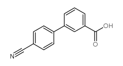 4’-氰基联苯-3-羧酸结构式