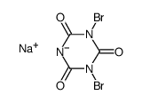 1,3-二溴-1,3,5-三嗪-2,4,6-三酮钠结构式