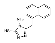4-amino-5-(naphthalen-1-yl-methyl)-3-mercapto-1,2,4-triazole Structure