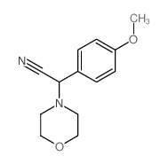 4-Morpholineacetonitrile,a-(4-methoxyphenyl)- Structure