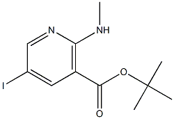 5-Iodo-2-methylamino-nicotinic acid tert-butyl ester Structure