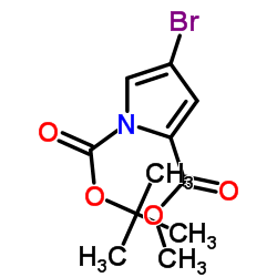 1-(tert-Butyl) 2-methyl 4-bromo-1H-pyrrole-1,2-dicarboxylate Structure