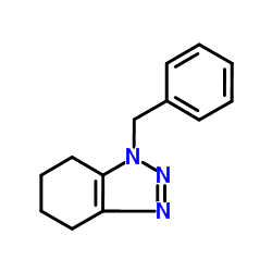 1-Benzyl-4,5,6,7-tetrahydro-1H-benzotriazole结构式