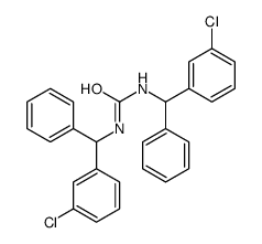 1,3-bis[(3-chlorophenyl)-phenyl-methyl]urea结构式