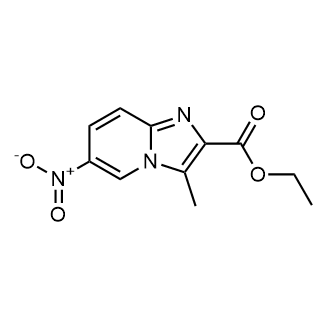 3-甲基-6-硝基咪唑并[1,2-a]吡啶-2-甲酸乙酯结构式