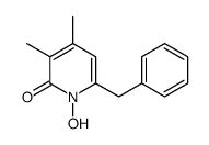 6-benzyl-1-hydroxy-3,4-dimethylpyridin-2-one结构式