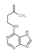 9H-Purin-6-amine,N-(3-methyl-3-buten-1-yl)-结构式