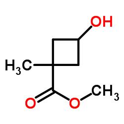 3-羟基-1-甲基环丁烷-1-甲酸甲酯结构式