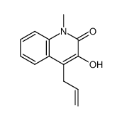 2(1H)-Quinolinone, 3-hydroxy-1-methyl-4-(2-propenyl)- (9CI)结构式