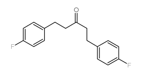 1,5-双-(4-氟-苯基)-3-戊酮结构式