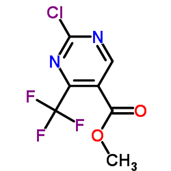 2-氯-4-三氟甲基嘧啶-5-羧酸甲酯结构式