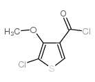 5-氯-4-甲氧基噻吩-3-羰酰氯结构式