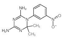 6,6-dimethyl-1-(3-nitrophenyl)-1,3,5-triazine-2,4-diamine Structure