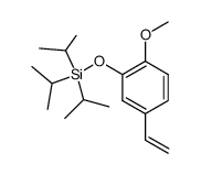 triisopropyl(2-methoxy-5-vinylphenoxy)silane Structure