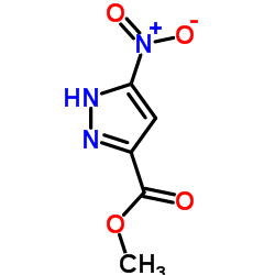 5-硝基-1H-吡唑-3-羧酸甲酯结构式