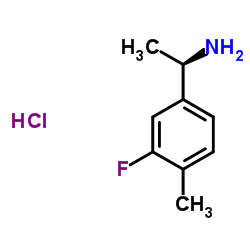 (1R)-1-(3-氟-4-甲基苯基)乙烷-1-胺盐酸盐结构式
