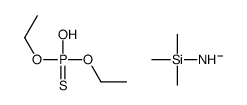 diethoxy-hydroxy-sulfanylidene-λ5-phosphane,trimethylsilylazanide Structure