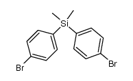 二(对溴苯基)二甲基硅烷结构式
