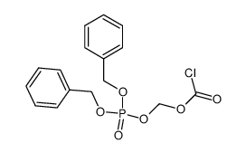 (bis(benzyloxy)phosphoryloxy)methyl carbonochloridate Structure