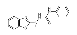 1-(benzothiazol-2-yl)-4-phenylthiosemicarbazide结构式